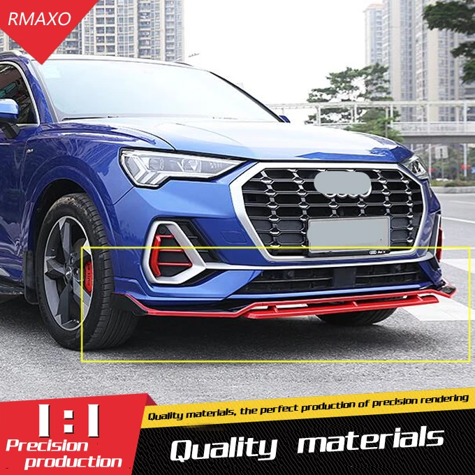 

Для Audi Q3 Body kit спойлер 2020-2021 для Audi Q3 ABS задний спойлер передний бампер диффузор защитные бамперы