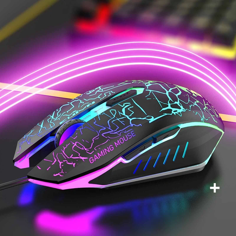 

Gaming Keyboard Mouse Combo USB Wired Luminous Keybord Gamer Kit Waterproof MultiMedia LED Backlit Set For PC Keyboard And Mouse