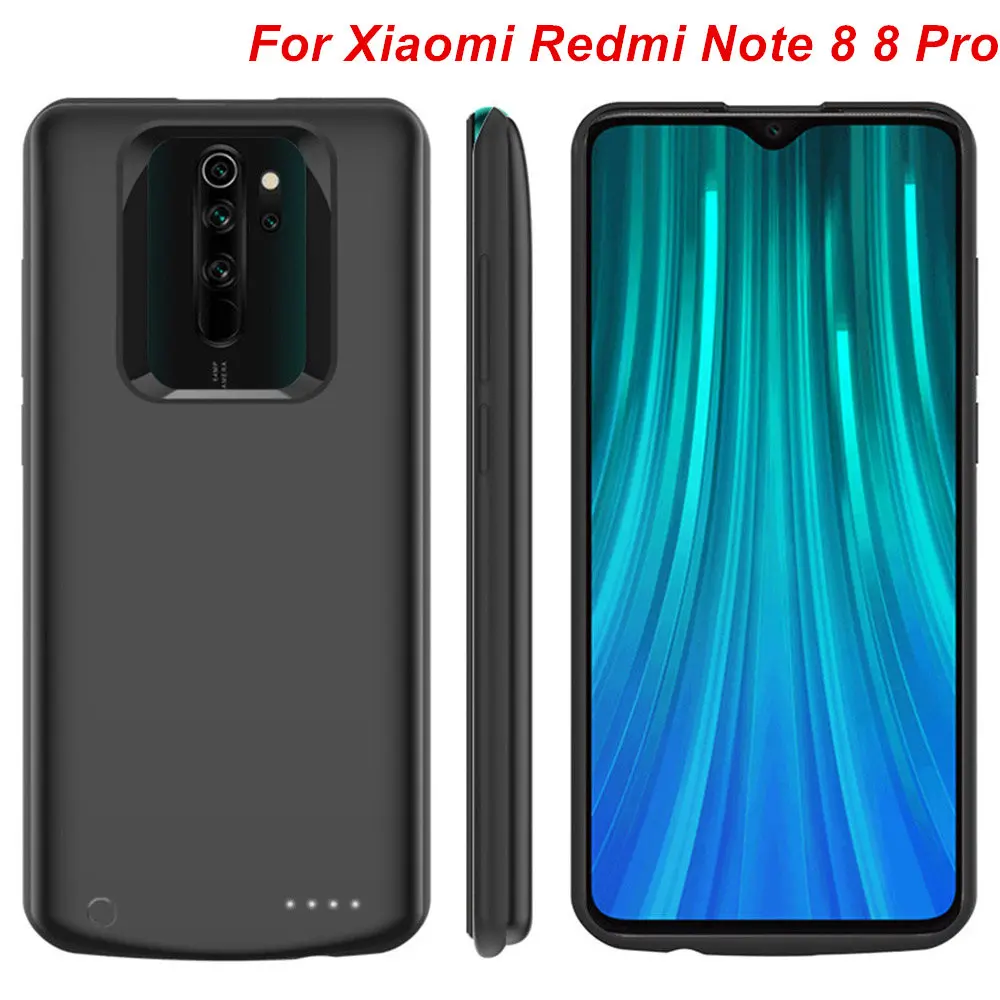 Для Xiaomi Redmi Note 8 Note 8 Pro Чехол для аккумулятора 6500 мАч зарядное устройство чехол для смартфона внешний аккумулятор для Redmi Note 8 Pro Чехол для питания s