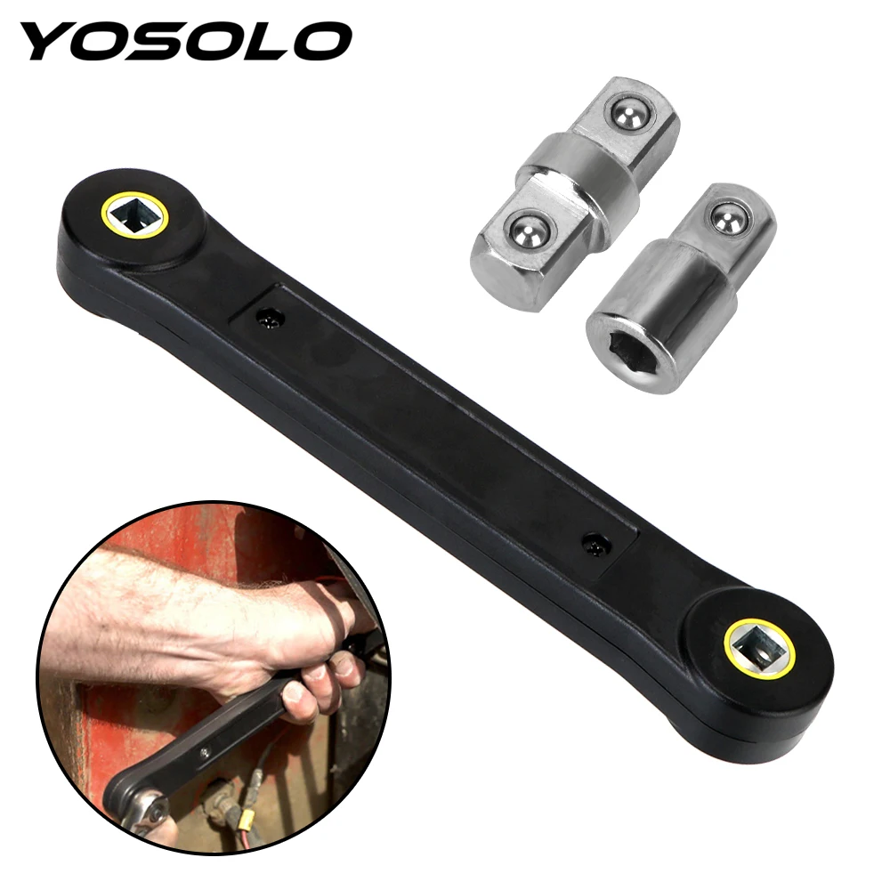 

YOSOLO Ratchet Wrench for Car Vehicle Adjustable Spanner Auto Replacement Parts Automotive Tools Universal Extension Wrench