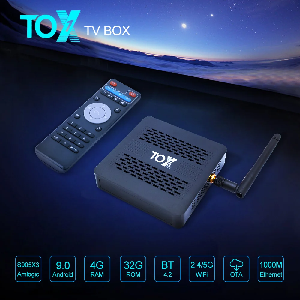 ТВ приставка TOX1 на Android 1000 4 + 32 ГБ 4K 9 0 м|ТВ-приставки и медиаплееры| |