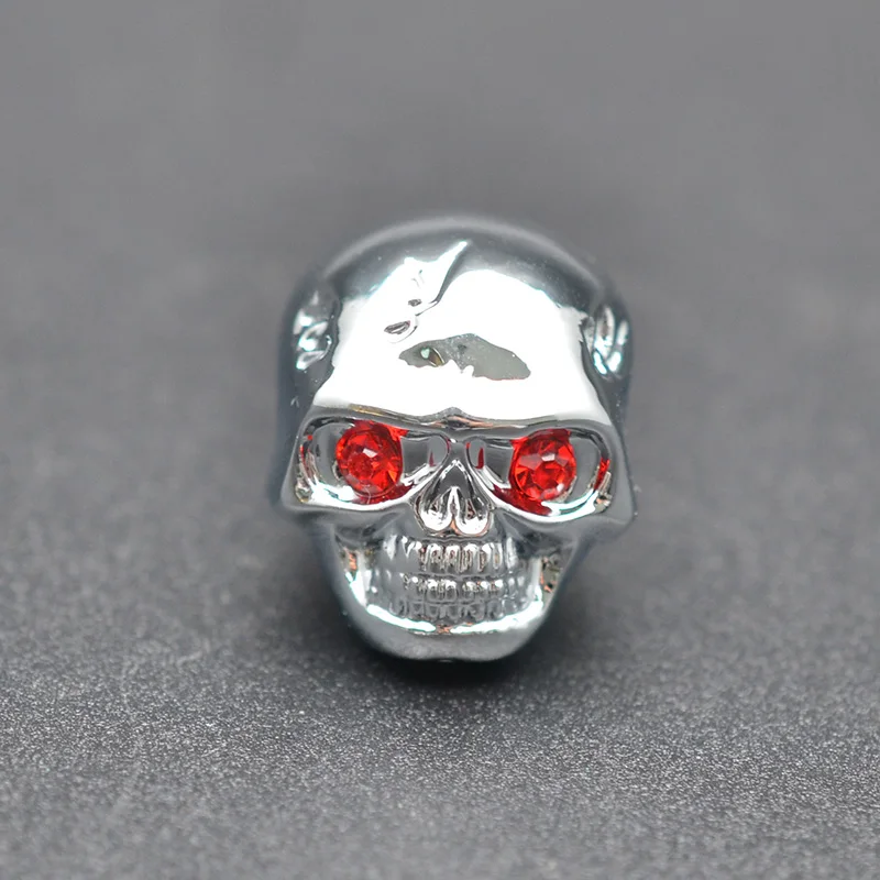 Блестящие металлические череп голова Управление ручки для Электрогитары горшки