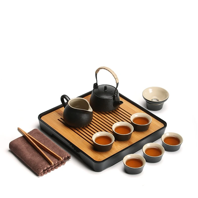 

Миниатюрные искусственные наборы, уникальные керамические винтажные аксессуары для дня рождения, подарки, кофейный поднос, чайники, OE50TS