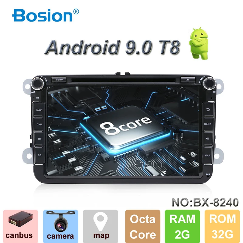 Bosion 8 &quotАвтомобильный Радио плеер авторадио dvd Android 9 0 gps навигация Bluetooth wifi In Dash