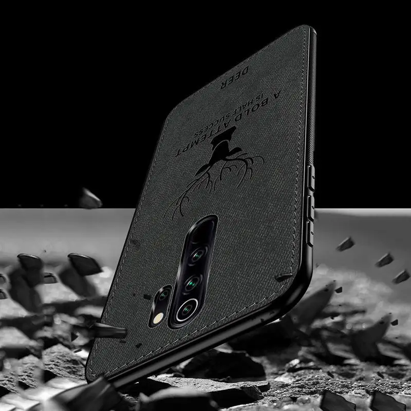Тканевый классический тканевый чехол для Xiaomi Redmi 8A 8 7A 6 5 K20 Note8 Note7 Note6/5/4x Матовая