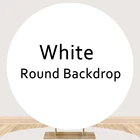 Белый круглый фон на заказ для дня рождения, однотонный фон для фотосъемки, Круглый Стенд АРКА, свадебный реквизит, декор для фотостудии
