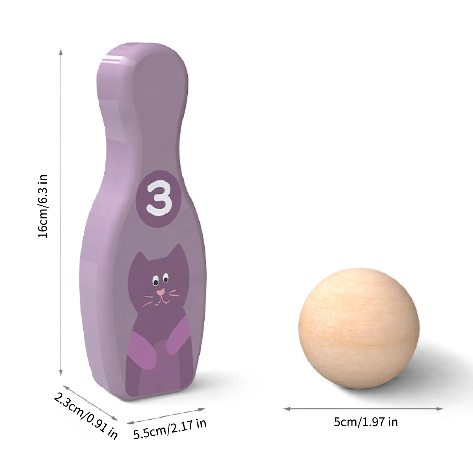 Забавные деревянные Мультяшные настольные игры для боулинга родителей и детей с