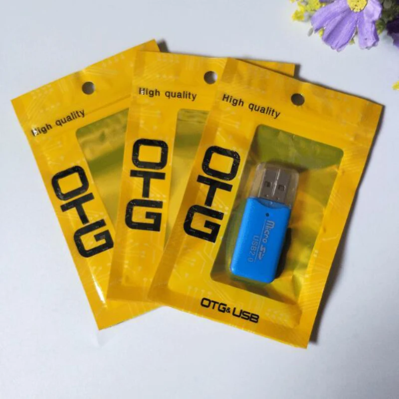 7*11 см сумки на молнии розничная посылка полиэтиленовый пакет opp для iphone samsung xiaomi OTG