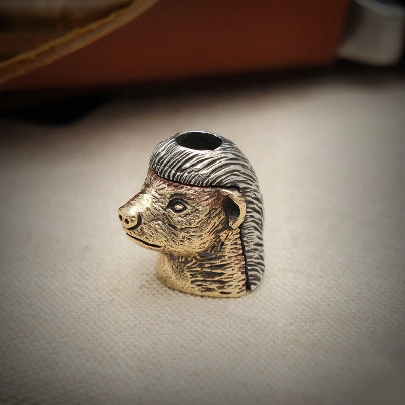 EDC тибетское серебро с бронзовыми бусинами для ножей уличный Паракорд DIY