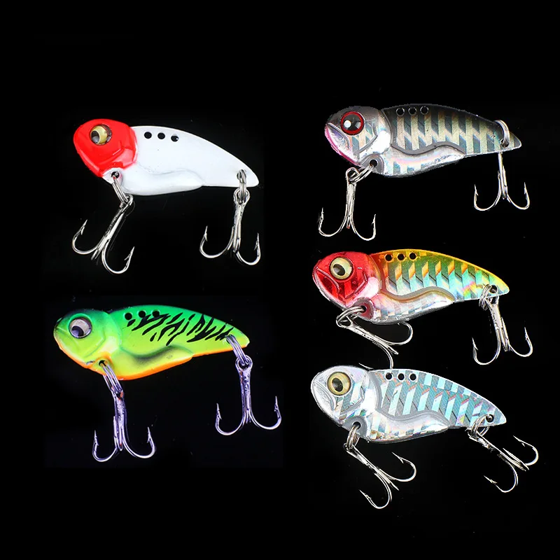 

7/10/12/14/20g 3D EyesMetal Vib Blade Lure Sinking Vibration Baits Artificial Vibe Bass Pike Perch Fishing 5 Colors