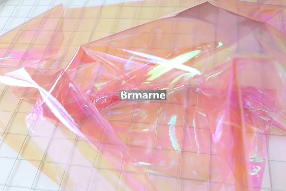 50cm*122cm/piece Transparent high-gloss raincoat waterproof tpu film diy handmade fabric