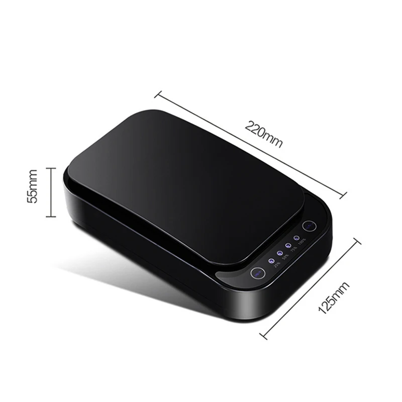 

UV Nail Tools Phone Sterilizer Box Phones Wireless charging Mask Cleaner Disinfection Cabinet with Aromatherapy Esterilizador