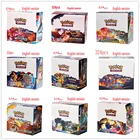 324 шт.коркор. карты Pokemon Newest GX EX Sword  Shield Sun  Moon, английская торговая карта, блестящие игры, версии, 36 упаковок, коллекционные игрушки