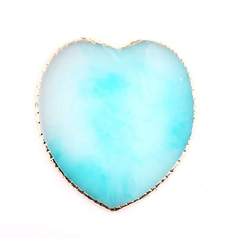 

1Pc Resin Stone Nail Art Color Palette False Nail Tips Drawing Mixing Color Display Board Pratice Shelf Pallet Manicure Tools