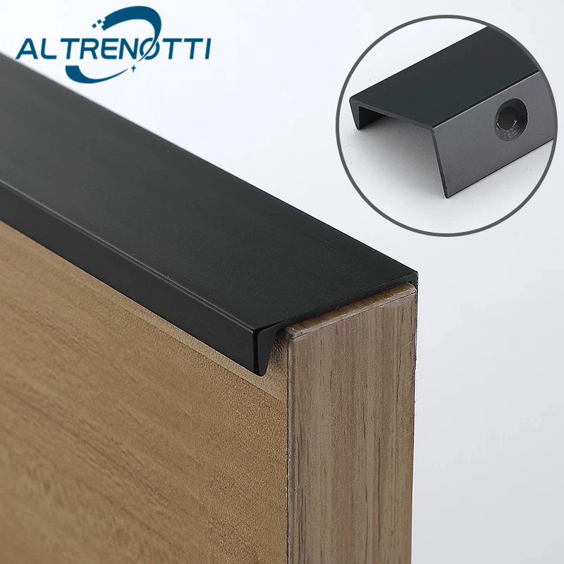 

Drawer Furniture Hidden Handle Kitchen Cupboard Dresser Metal Door Pull Wardrobe Closet Cabinet Knob Modern Hardware Long Size