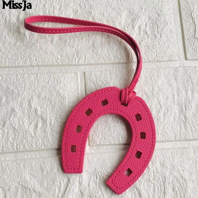 10 цветов Женский и женский брелок из искусственной кожи подковообразный Сумочка