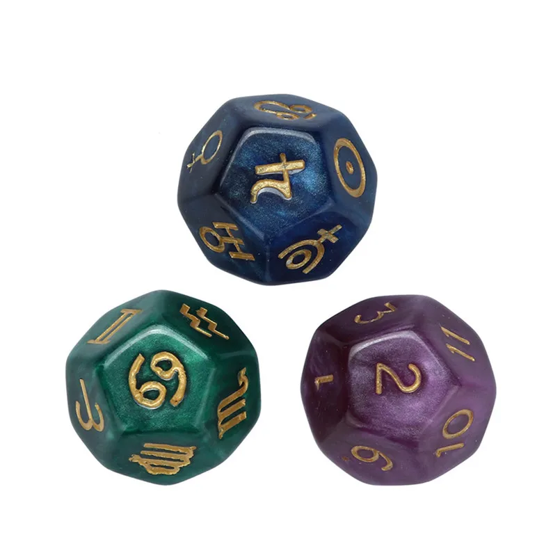 3 шт. Созвездие игра dnd Набор Игральных кубиков polyhedron D20 многогранные Акриловые Игральные Кости dobbelsteen 20 zijdig 30A20