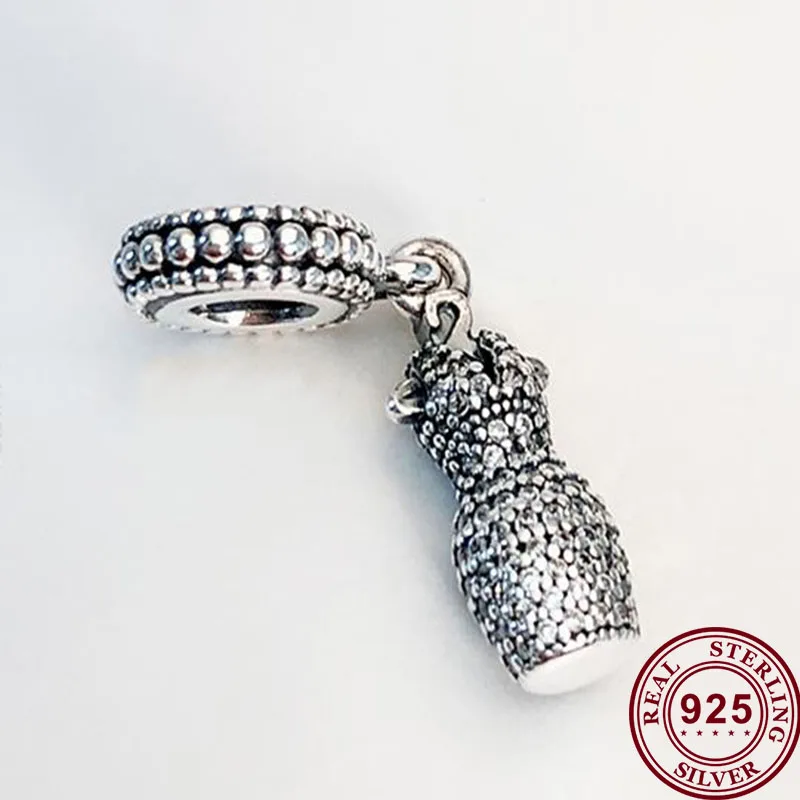 

100% 925 Sterling Silver Charm New Dazzling Dance Skirt Pendant Fit Pandora Women Bracelet & Necklace Diy Jewelry