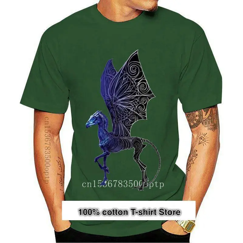 

Camiseta para hombre, prenda de vestir, de color negro, con estampado Tribal Thestral de Fantastic Beasts