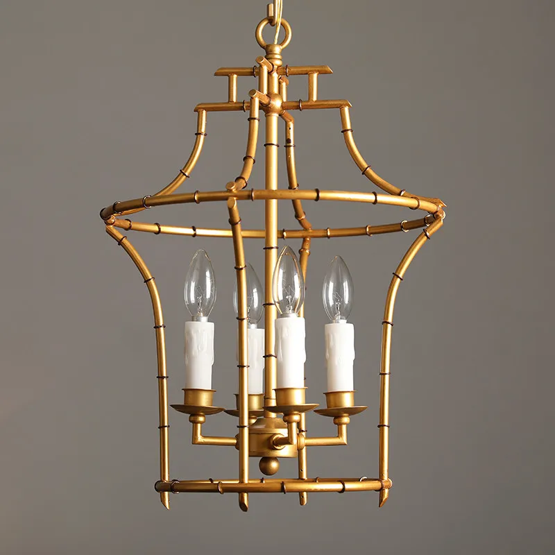 Американский Ретро подвесной светильник восковая свеча стиль ресторан коридор