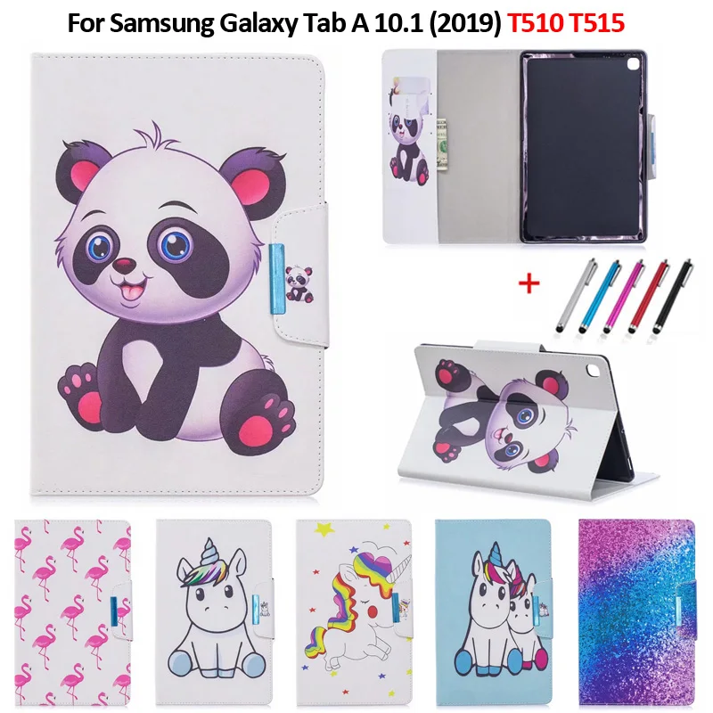 Чехол для Samsung Galaxy Tab A 10 1 2019 симпатичный чехол планшета с единорогом пандой