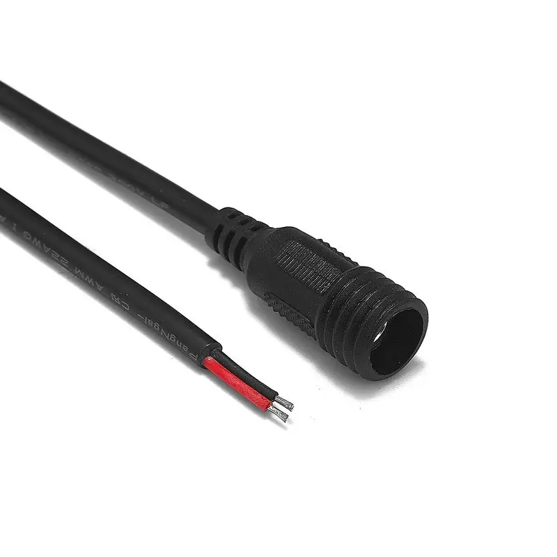 10pcs Battery Pack 5.5mm x 2.1mm 12V Female Waterproof DC Power Cable 22AWG 2ft 40cm Jack Connector Pigtail Copper Wires | Обустройство