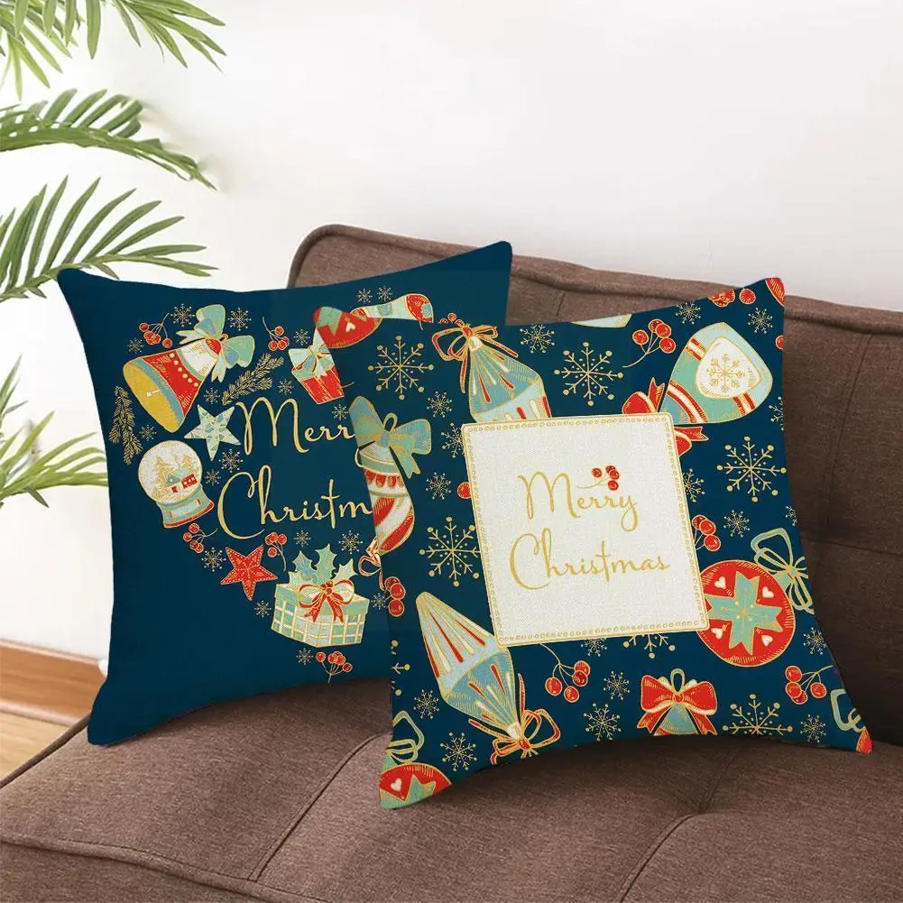 

Christmas Cushion Cover 45*45 Pillowcase Sofa Cushions Pillow Sofa Decor Cushion Covers Pillow Christmas Home Cases I0v1