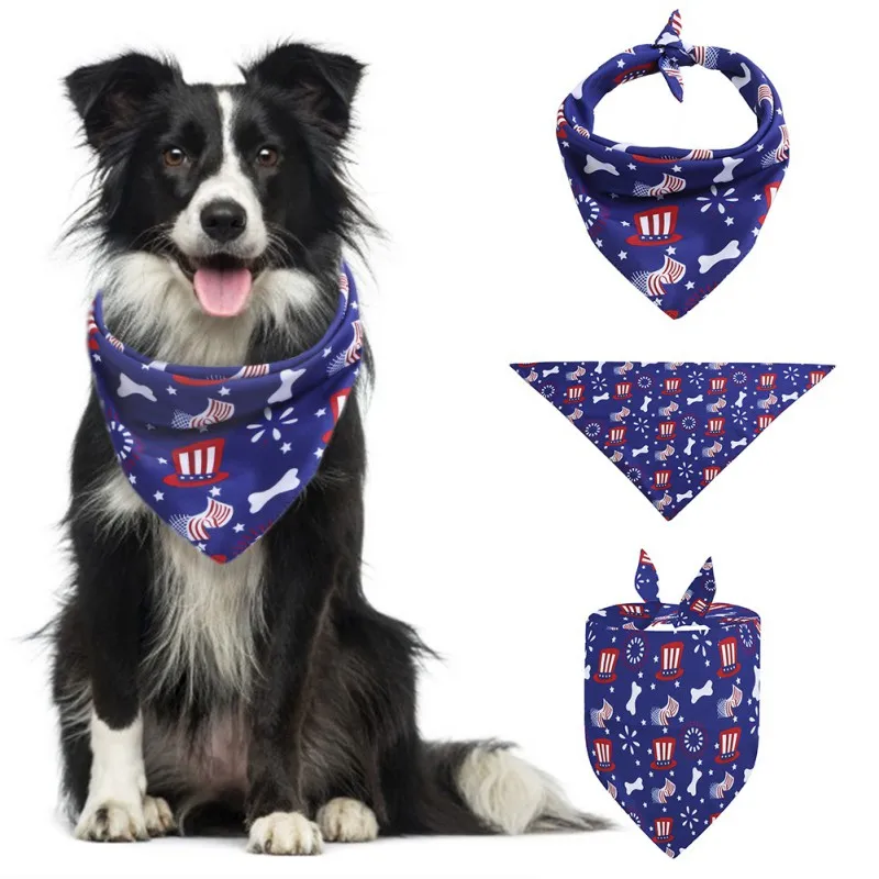 Бандана для животных Товары домашних 4 июля бандана собак в американский День