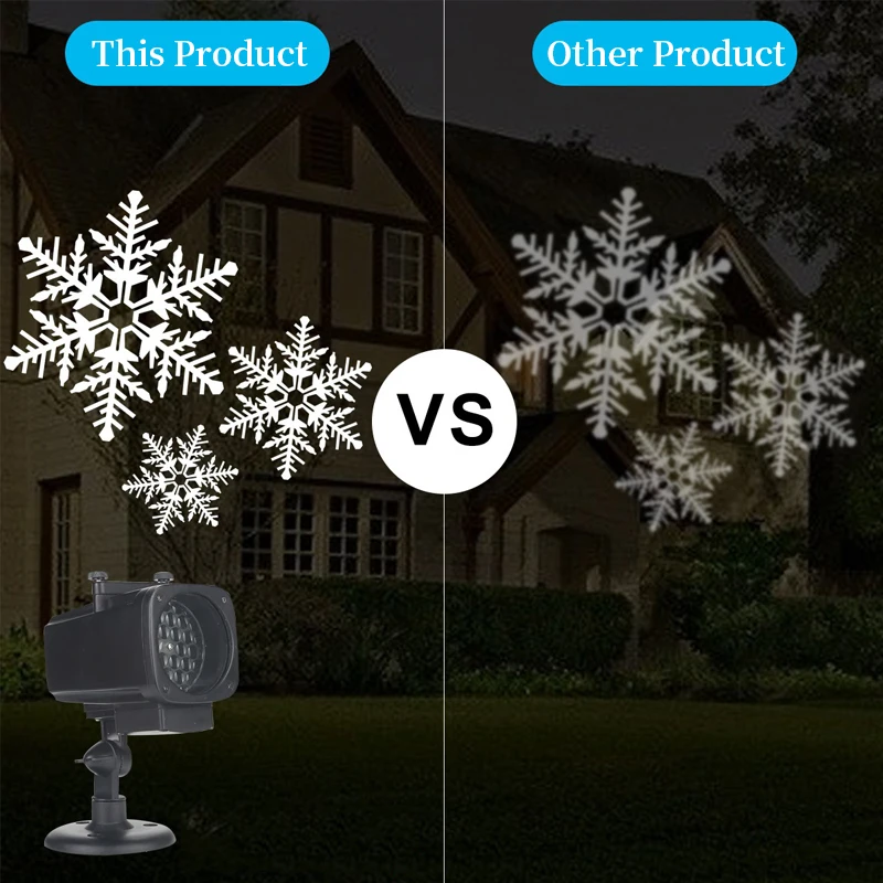 Рождественский прожекторный светильник s Водонепроницаемый светодиодный