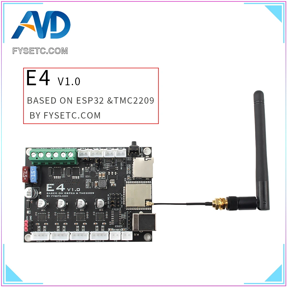 Placa de Controle Mínima da Impressora Embutido e Bluetooth 3d da Placa de Fysetc e4 com Base Esp32 de Espressif Microcontrolador Wi-fi no