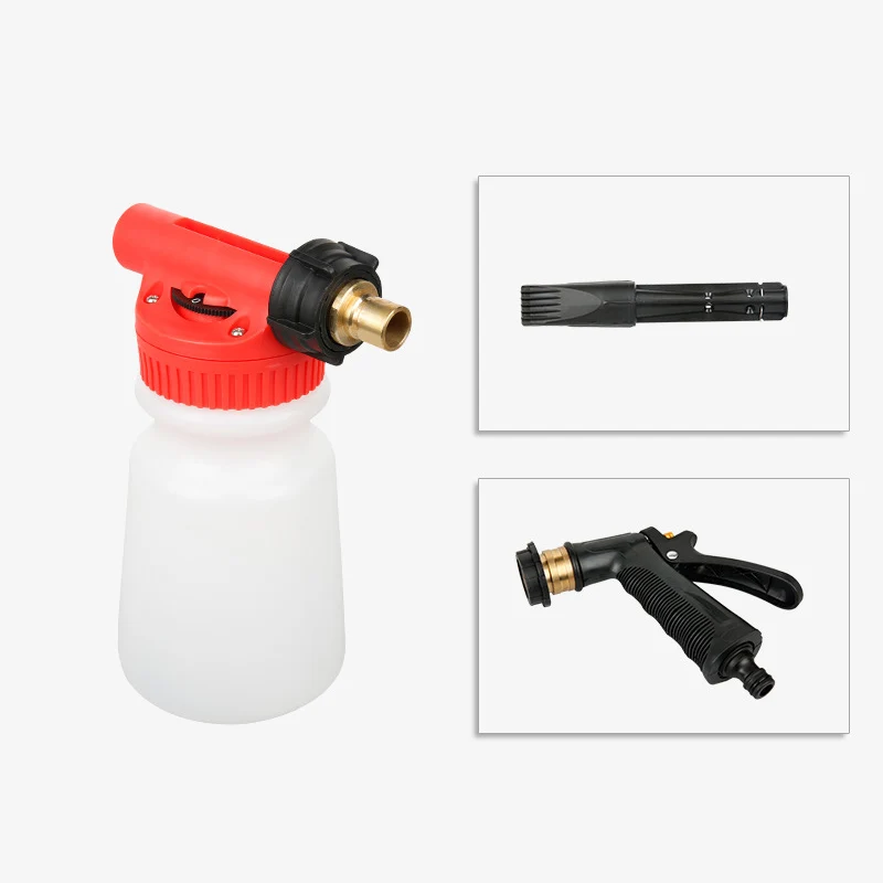 Pаспродажа Портативный Автомобильная моечная машина пены горшок губка для мытья автомобиля Ланс чистыми высокими Давление образователь пены сопла ша...