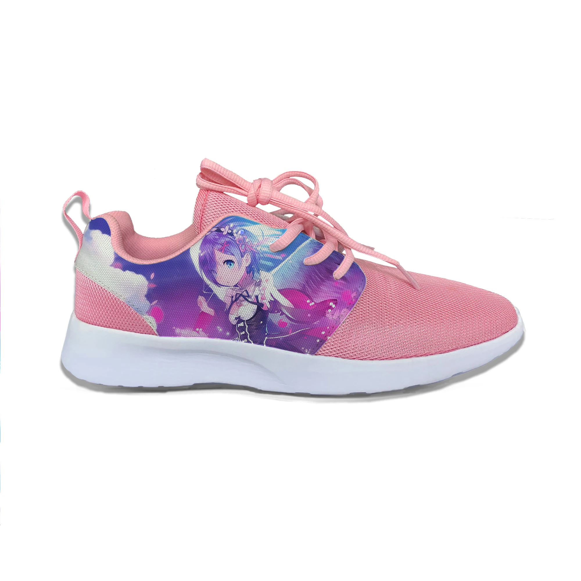 

Anime Cartoon RE:Zero Hot Cute Fashion Running Shoes Lovely Cool Sport Breathable Lightweight Mesh Sneakers 3D Print For Women