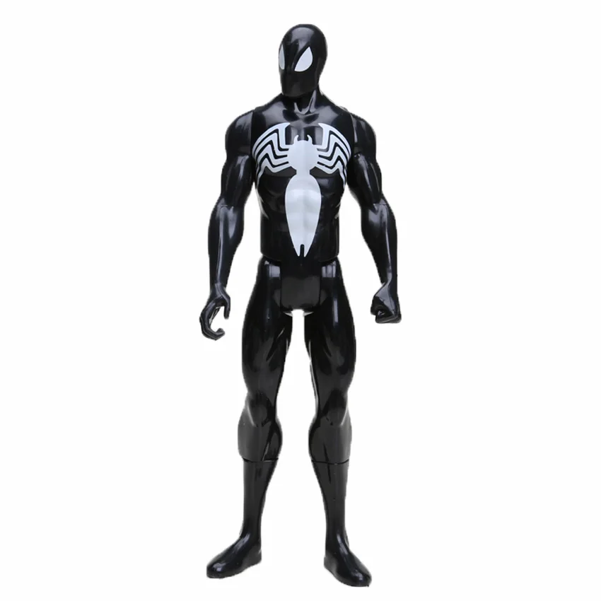 black spiderman opp 30 см Бесконечность Войны Титанов герой серии танос Халк Бастер ПВХ Фигурки Мстители 3 фигурка Коллекционная модель куклы игрушки - Цвет: black spiderman opp