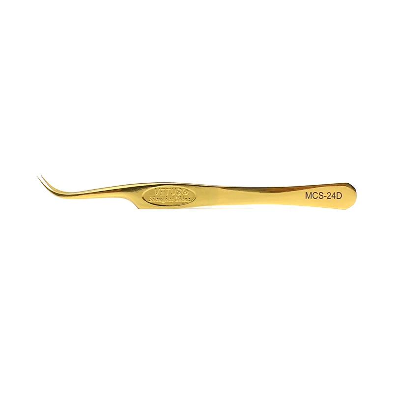 MCS 24D golden Vetus Новая серия букв Фэнтези яркие Премиум красивые щипцы для макияжа для создания 3D 6D ресниц - Цвет: MCS 24D golden