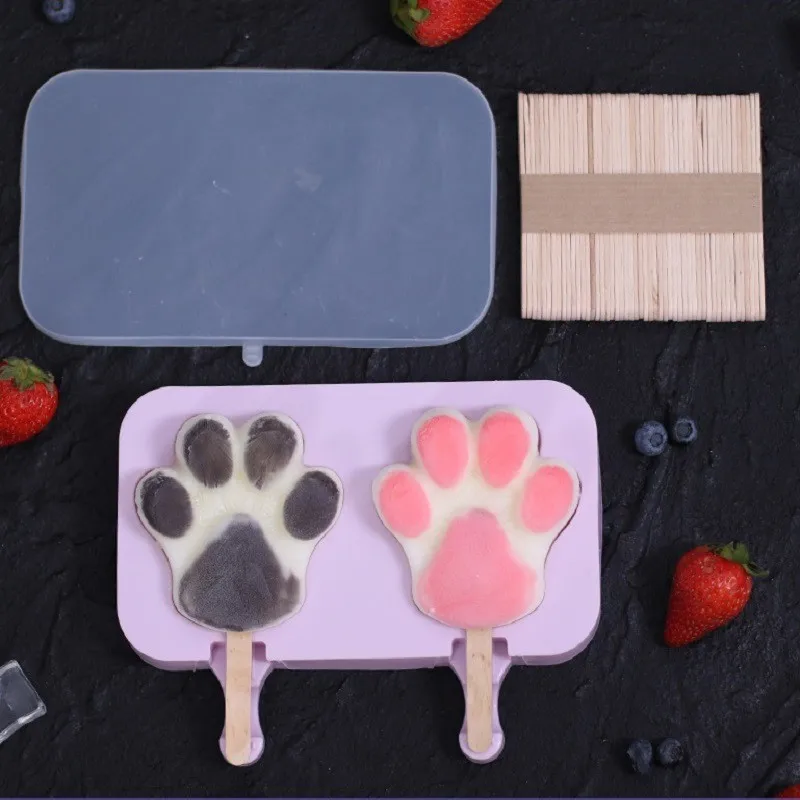 

New Silicone Ice Cream Mold Popsicle Molds DIY Homemade Cartoon Ice Cream Popsicle Ice Pop Maker Mold Kitchen accessories