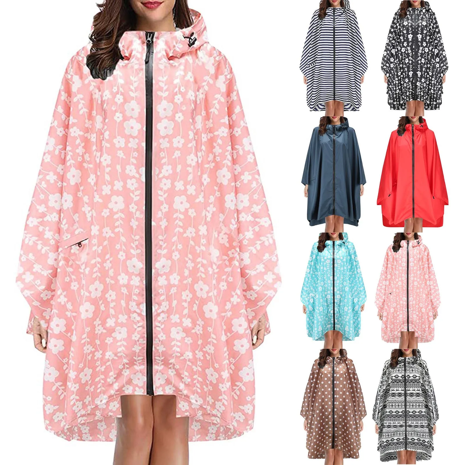 

Плащ-пончо женский/мужской водонепроницаемый, дождевик с капюшоном для туризма, кемпинга, рыбалки, байкера, велосипеда, гольфа