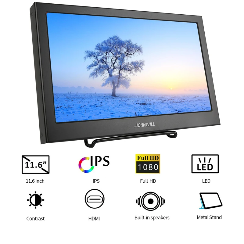 11,6 дюймов 1920X1080 ips lcd Портативный дисплей с VGA/HDMI интерфейсом 10,1 дюймов компьютерный игровой монитор ПК для PS3/PS4/XBOx360