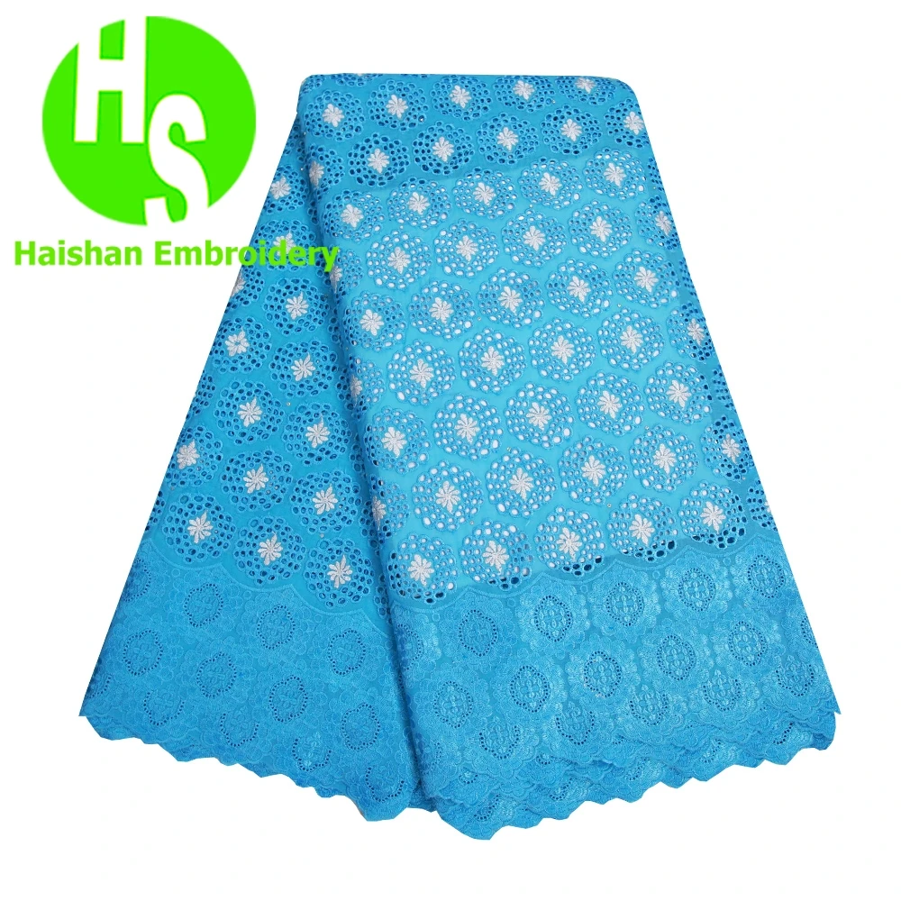 

5 ярдов швейцарская кружевная ткань 2019 новейшая вышивка африканская хлопчатобумажная ткань элегантная швейцарская вуаль кружева популярн...