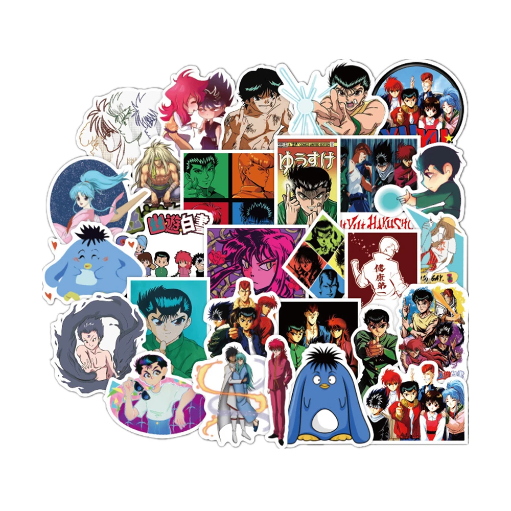 50 шт./компл. японское аниме YuYu Hakusho Urameshi Yuusuke Yukina японские граффити DIY наклейки для