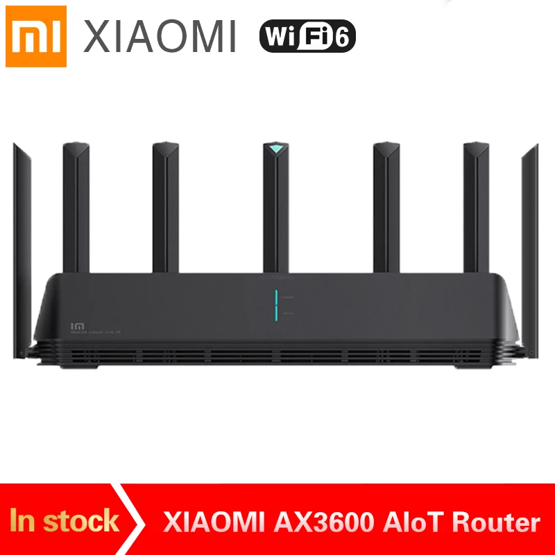 90% новый маршрутизатор Xiaomi AX3600 AIoT Wifi 6 двухдиапазонный 2976Mbs гигабитная скорость WPA3