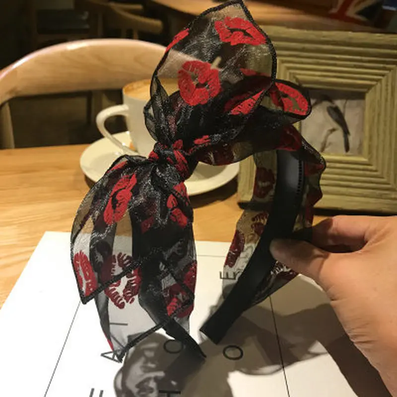 Обруч для волос женский с узлом модная летняя винтажная повязка на голову бантом