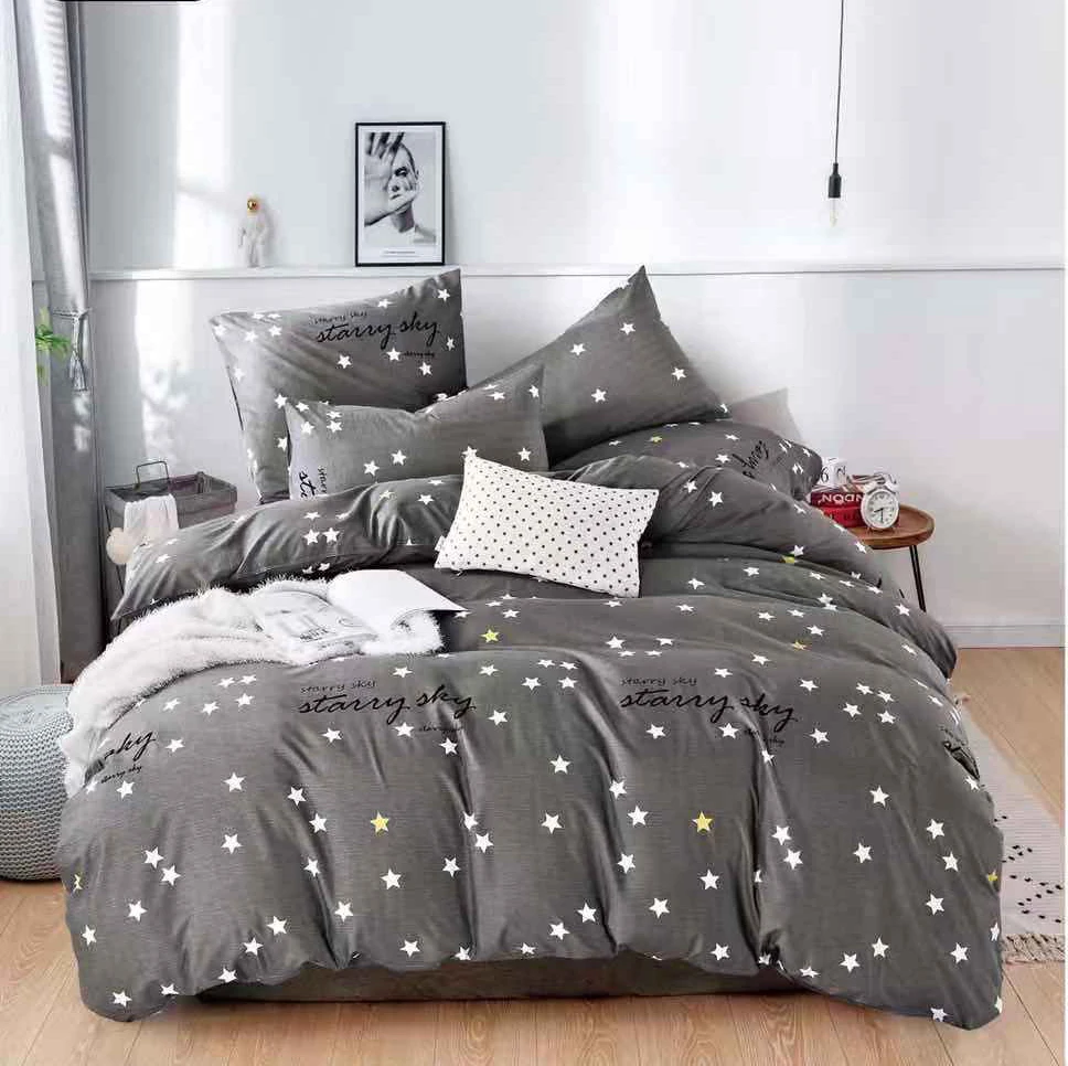 YAXINLAN постельное белье комплект хлопокТеплый и дышащий мультфильм однотонное