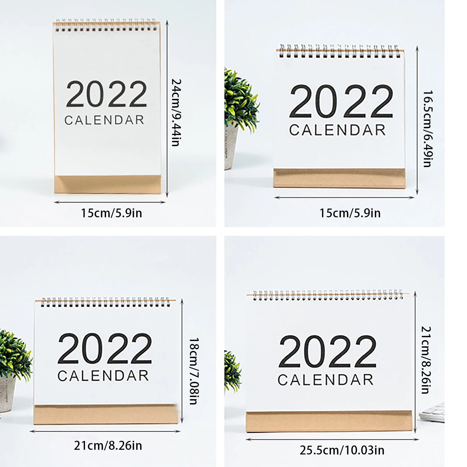 

2021 -2022 Coil Desk Calendar Flip Tabletop Calendar Daily Monthly Planner ScheduleYearly Agenda Organizer Home Office Supplies