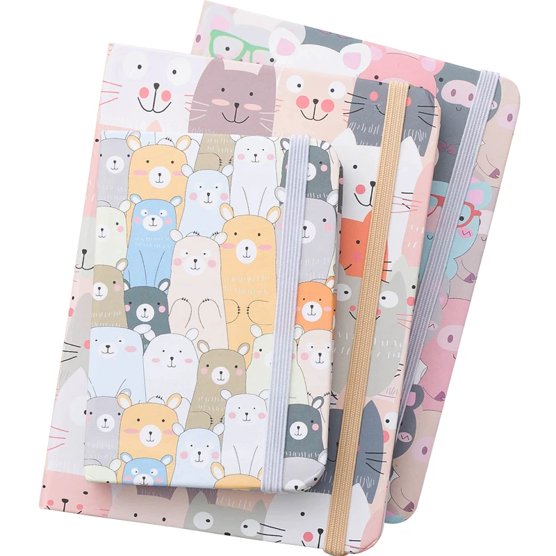 Мини блокнот А5/А6/А7 с трубой портативный милый переносной маленький простыни для
