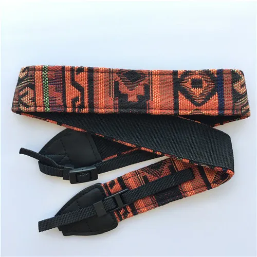 Универсальный Регулируемый ремень из хлопка и кожи для камеры наплечный шейный