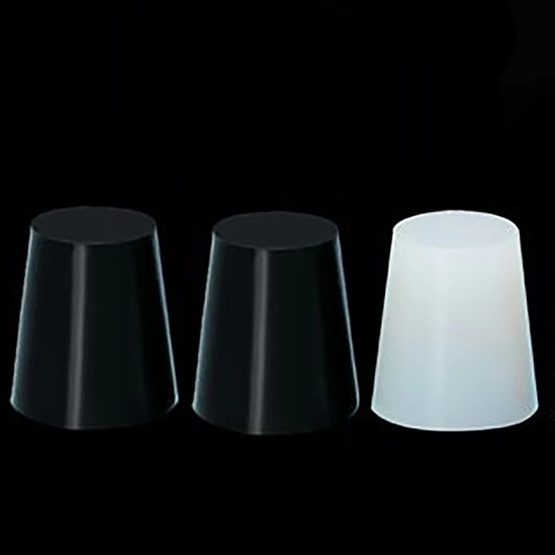 Clear / Black Conical Rubber Stopper HIGH TEMP Silicone Plugs Sealing Tapered Plug For Electroplating Paint | Обустройство дома