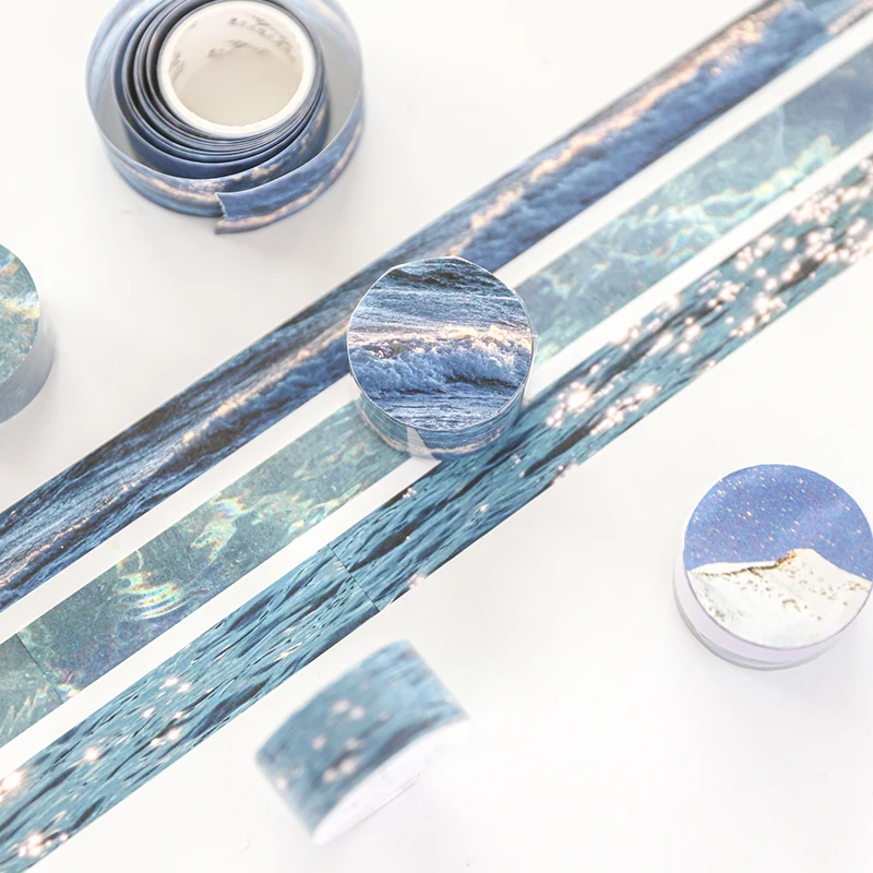 Серия Дикая фантазия лента Washi для пунктовых ежедневников клейкая с цветами