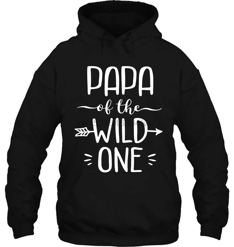 Мужская толстовка с капюшоном Papa Of The Wild One женская уличная одежда| |