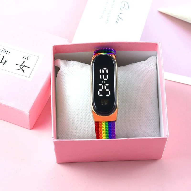 

Fashion Women Watches Colorful Casual Transparent Digital Sport Men Watch Gift Clock LED Luminous Wristwatch Female Clock