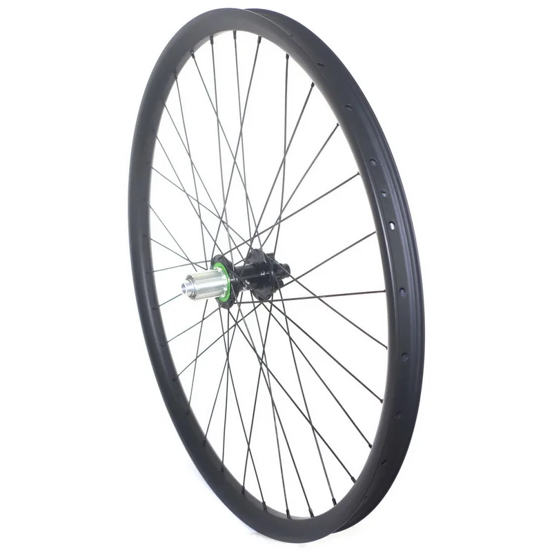 29ER AM MTB карбоновые колеса 27 мм 35 мм Ширина бескамерные MTB карбоновые колеса через ось концентратор UD Карбон 3 к Карбон